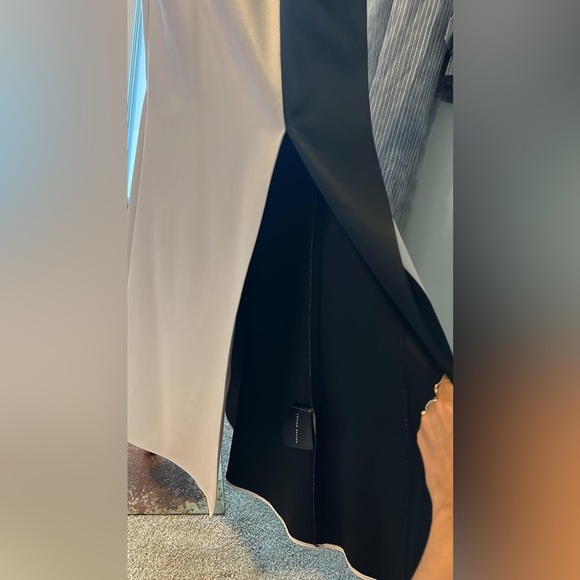 Roland Mouret Color Block Asymmetric Long Dress - Picture 3 of 13